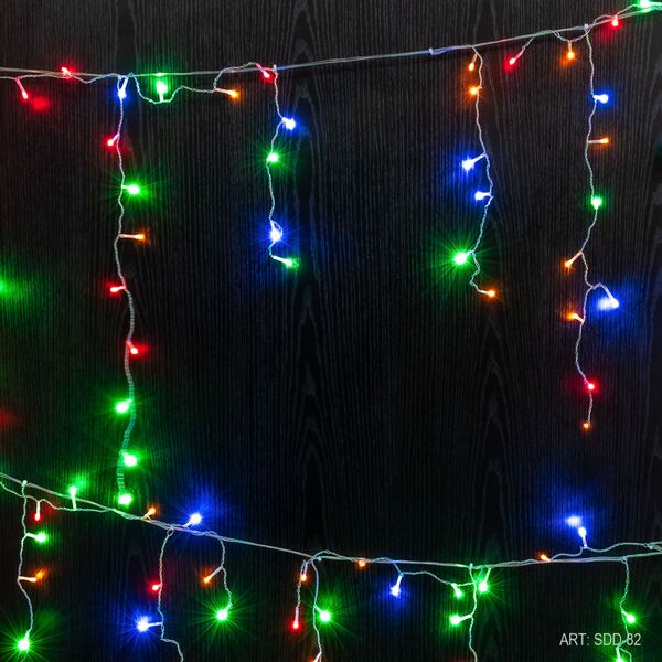 LUZ LLUVIA LED 96 LUCES (MULTICOLOR) SDD-82