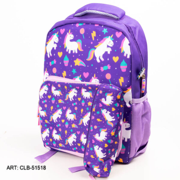 MOCHILA ESCOLAR CON CARTUCHERA CLB-51518