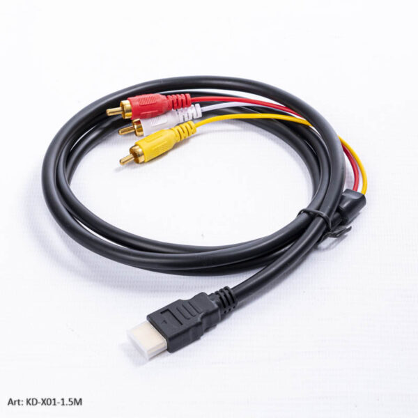 CABLE HDMI/3RCA KD-X01-1.5M