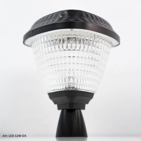 LUZ LED SOLAR (TRIANGULAR) PARA EXTERIOR CON ESTACA (CÁLIDA/FRÍA) LED-12W-D3