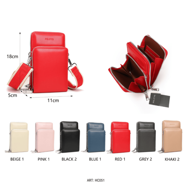 CARTERITA PRATYS PORTA CELULAR SIMIL CUERO HC051-120