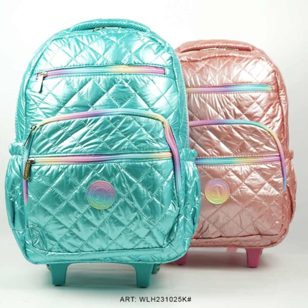 MOCHILA CON CARRITO PRATYS METALIZADA WLH231025K-12