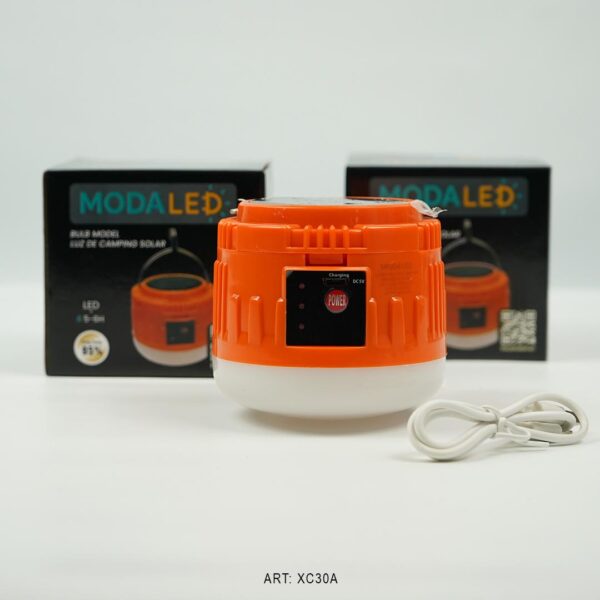 LUZ LED RECARGABLE SOLAR C/ GANCHO PARA COLGAR 1600MAH XC30A-50