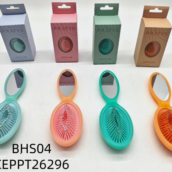CEPILLO PLEGABLE CON ESPEJO BHS04