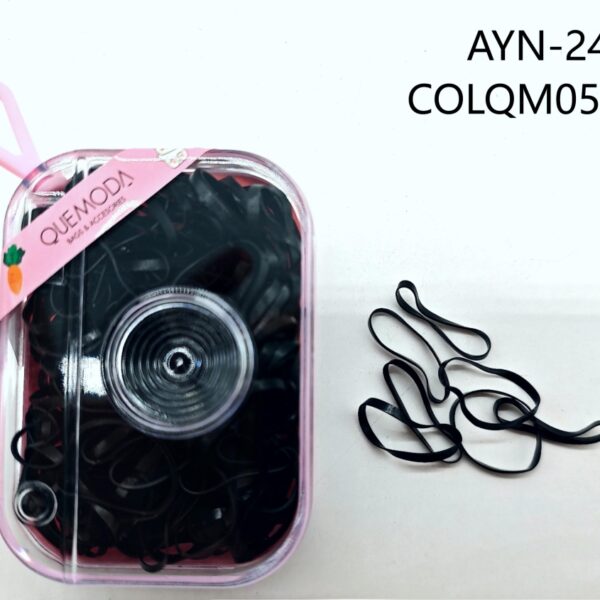 SET DE GOMITAS NEGRAS PARA EL PELO AYN-24-720
