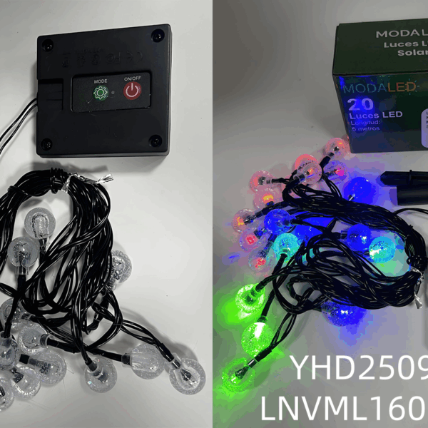 LUZ LED SOLAR PELOTITA MCOLOR YHD2509