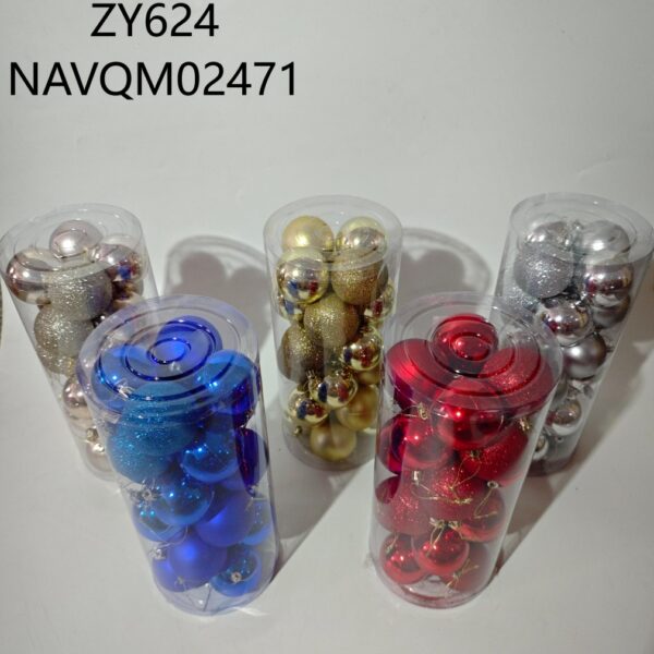 BOLAS NAV. 6CM 24PCS ZY624-30