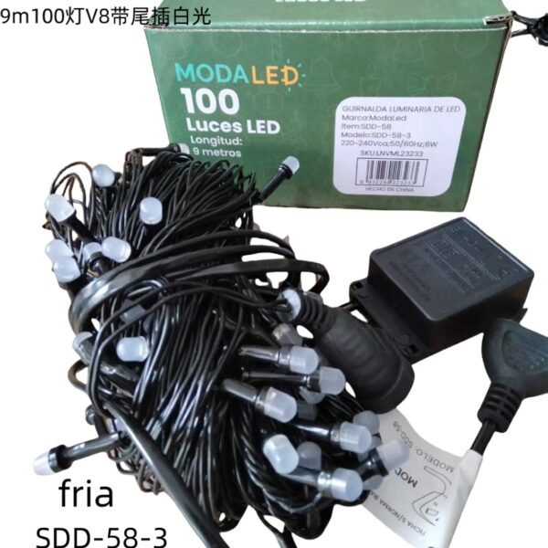 LUZ LED NAV. V8 100 LUCES FRIA SDD-58-3-100