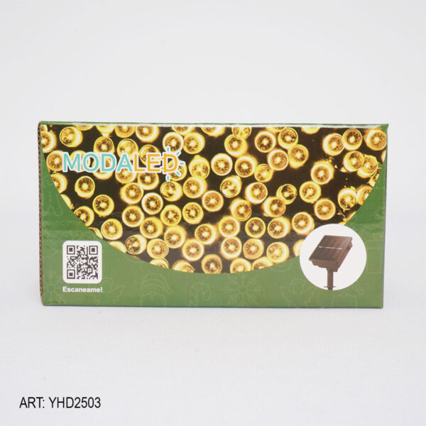 LUZ LED SOLAR 200LED CALIDA YHD2504