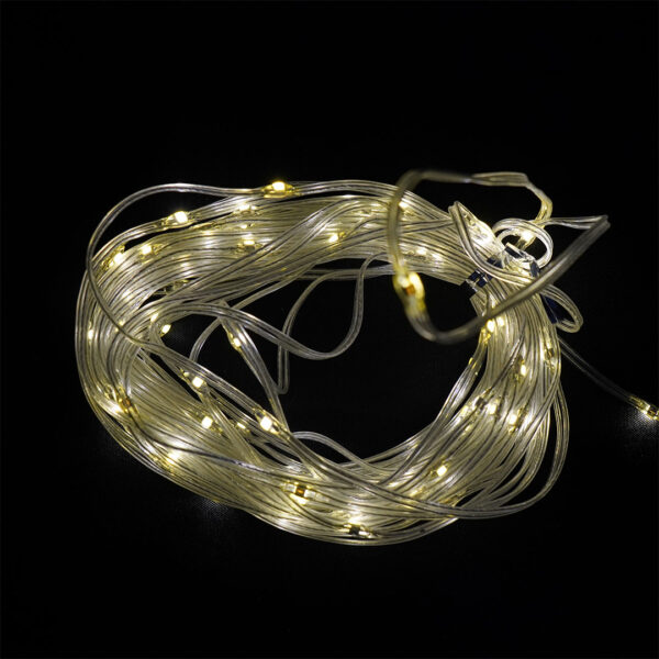 LUZ LED SOLAR 100LED CALIDA YHD2520