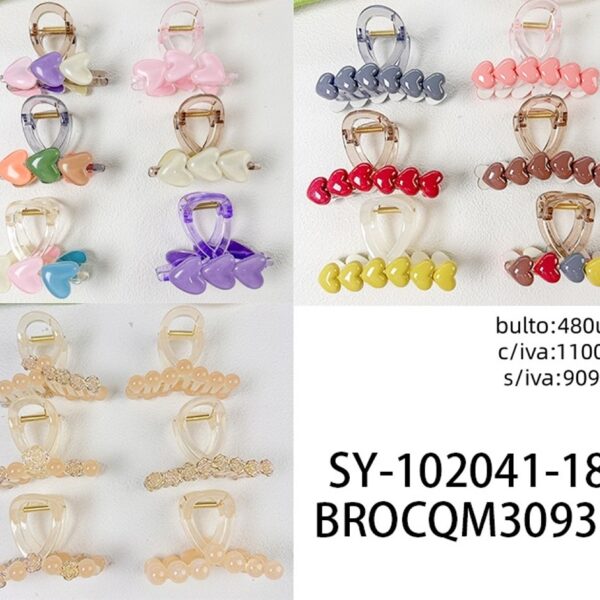 BROCHE DE PELO, VARIEDAD DE MODELOS SY102041-18-480