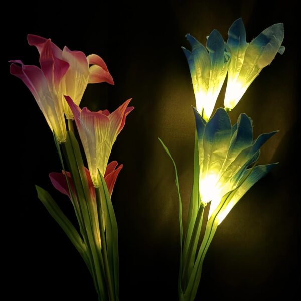FLORES CON LUZ SOLAR PARA JARDIN  X 2 PCS MODALED YHD2524