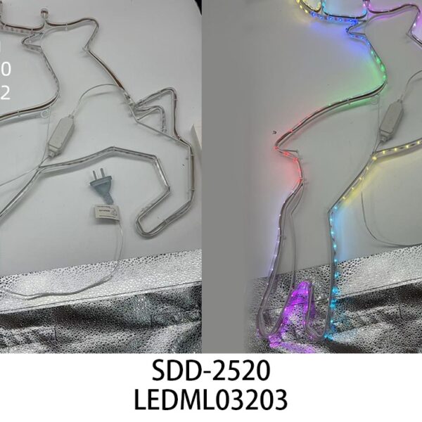 LUZ CON FORMA RENO (MULTICOLOR) SDD-2520-20