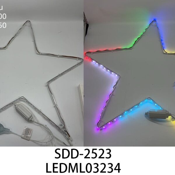 LUZ CON FORMA DE ESTRELLA (MULTICOLOR) SDD-2523-20