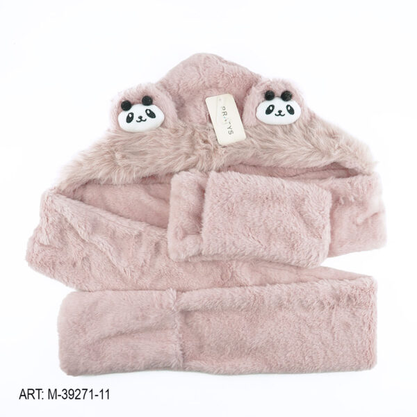 GORRO BUFANDA CON GUANTES DE PELUCHE M-39271-11