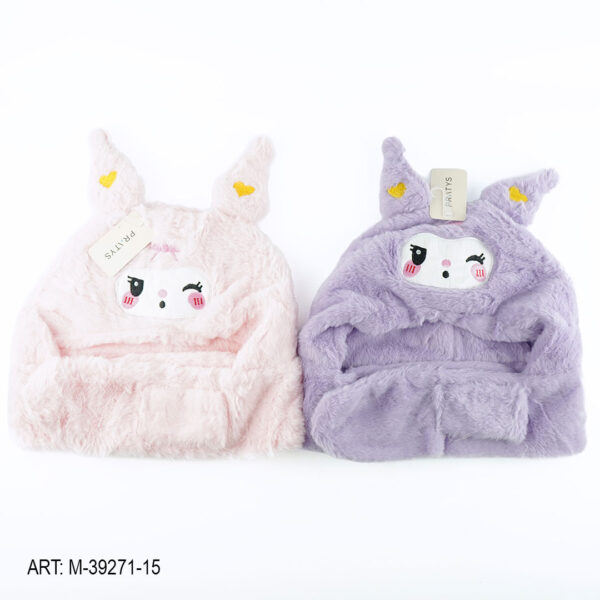 GORRO BUFANDA INFANTIL DE PELUCHE M-39271-15