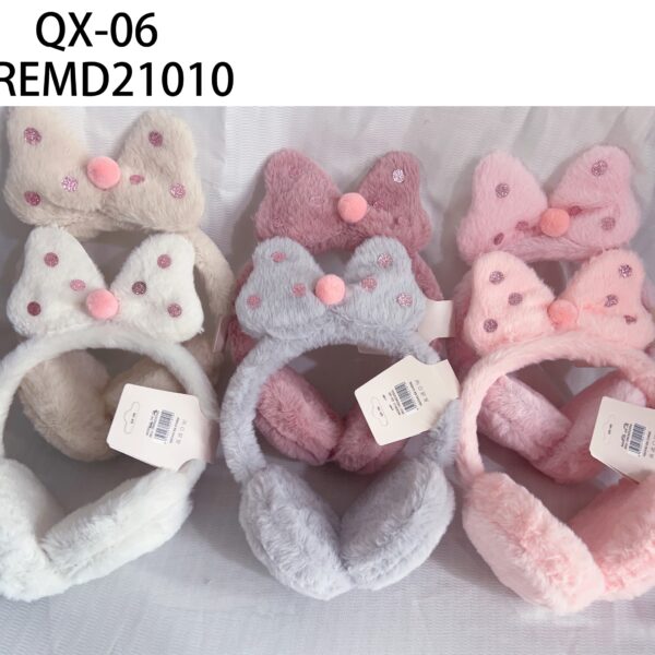 OREJERA INFANTIL DE PELUCHE QX-06-240