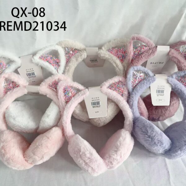 OREJERA INFANTIL DE PELUCHE QX-08-240