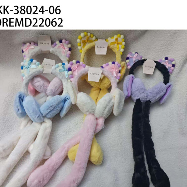 OREJERAS INFANTILES DE PELUCHE KK-38024-06-120