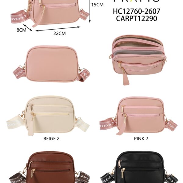 CARTERA TIPO BANDOLERA SIMIL CUERO PRATYS HC12760-2607-120