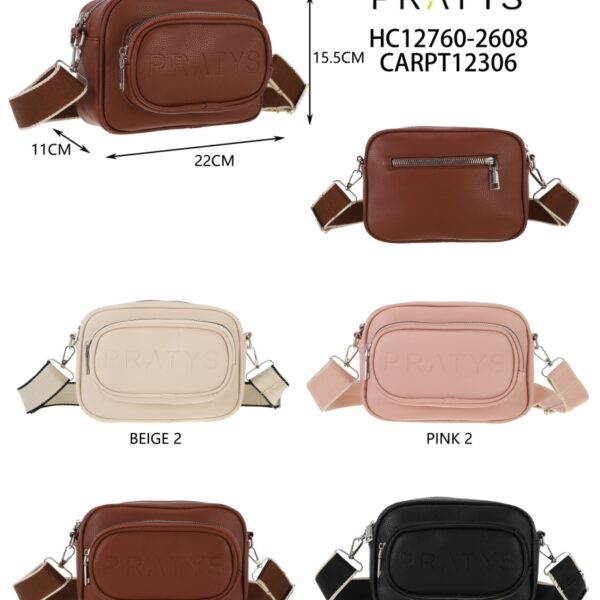 CARTERA TIPO BANDOLERA SIMIL CUERO PRATYS HC12760-2608-120
