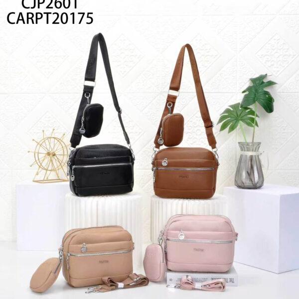 CARTERA TIPO BANDOLERA SIMIL CUERO CJP2601-80