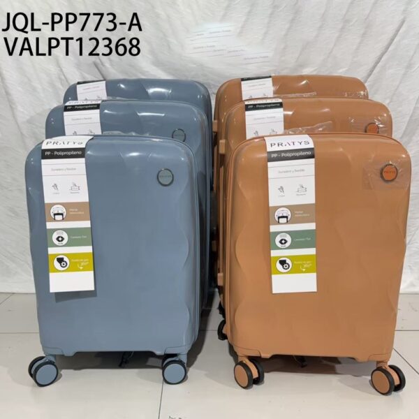 JUEGO DE VALIJA 3PCS 20.24.28 COLOR AZUL GRISASEO JQL-PP773-A