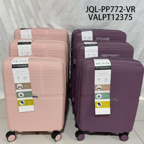 JUEGO DE VALIJA PP COLOR BORDÓ VIOLECEO 20.24.28 JQL-PP772-VR