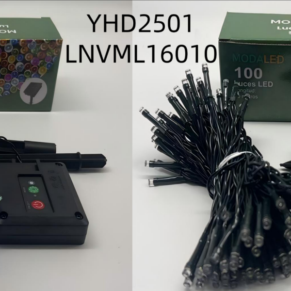LUZ LED SOLAR 100LED MCOLOR YHD2501