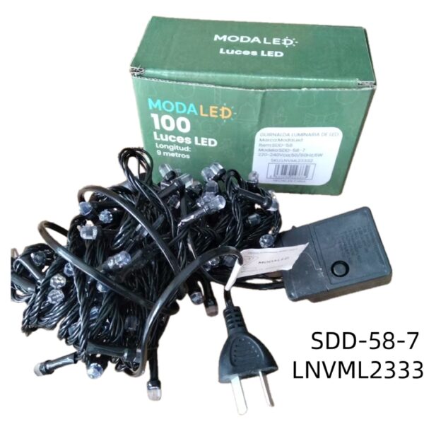 LUZ LED NAV.V8 9M 100 LUCES MCOLOR SDD-58-7